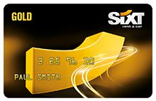 Cartão Sixt Gold - para quem deseja alugar carro com mais frequencia